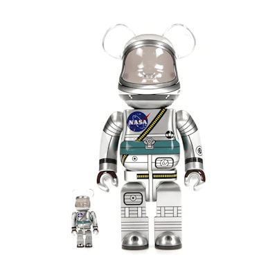 Bearbrick Project Mercury Astronaut 100% & 400% Set