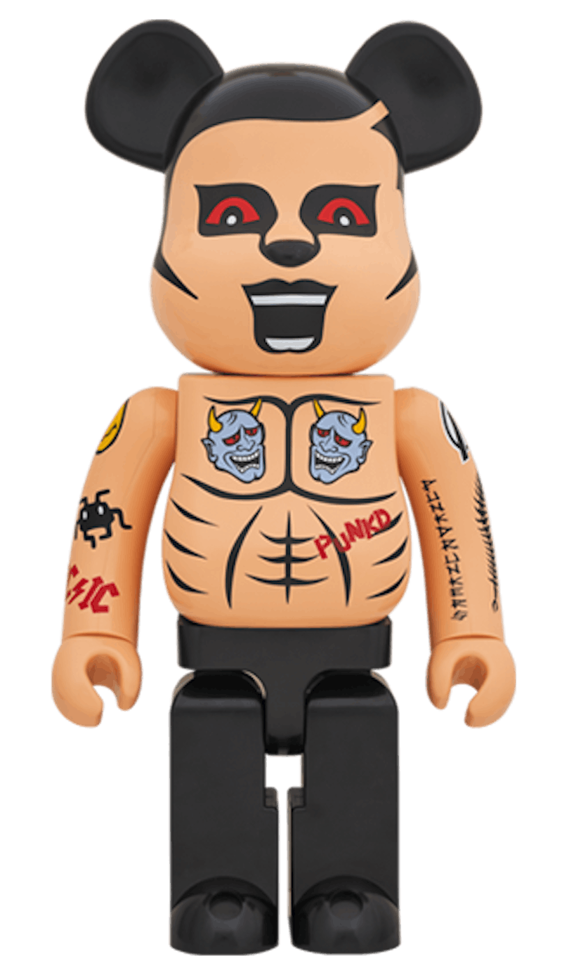 Bearbrick Punk Drunkers Tattoo Guy 1000% Multi