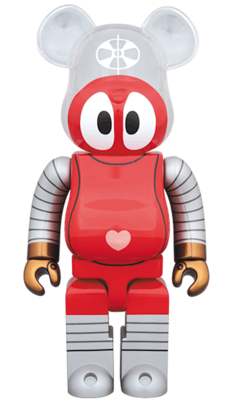 Bearbrick Robocon 1000% Red/Grey