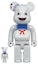 Buy Bearbrick Stay Puft Marshmallow Man 100% & 400% Set White Chrome Ver.
