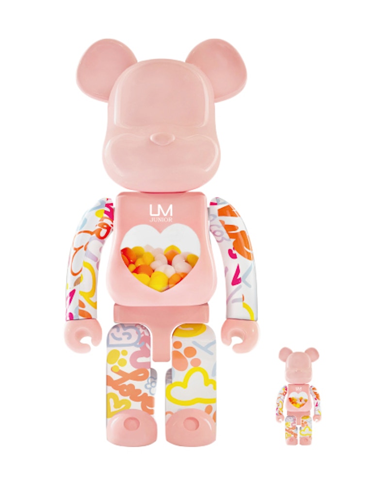 Bearbrick UM Junior 100% & 400% Set (pink)
