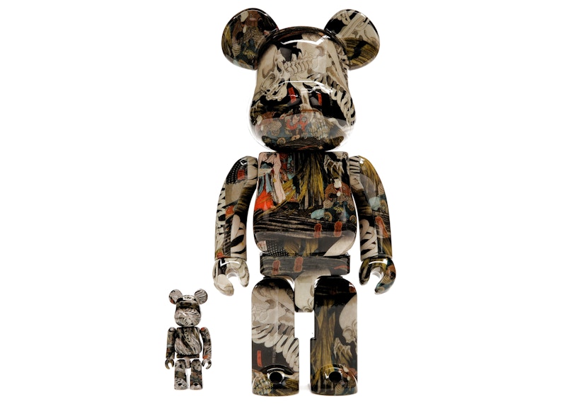 Bearbrick Utagawa Kuniyoshi (The Haunted Old Palace at Soma) 100% &amp; 400% Set