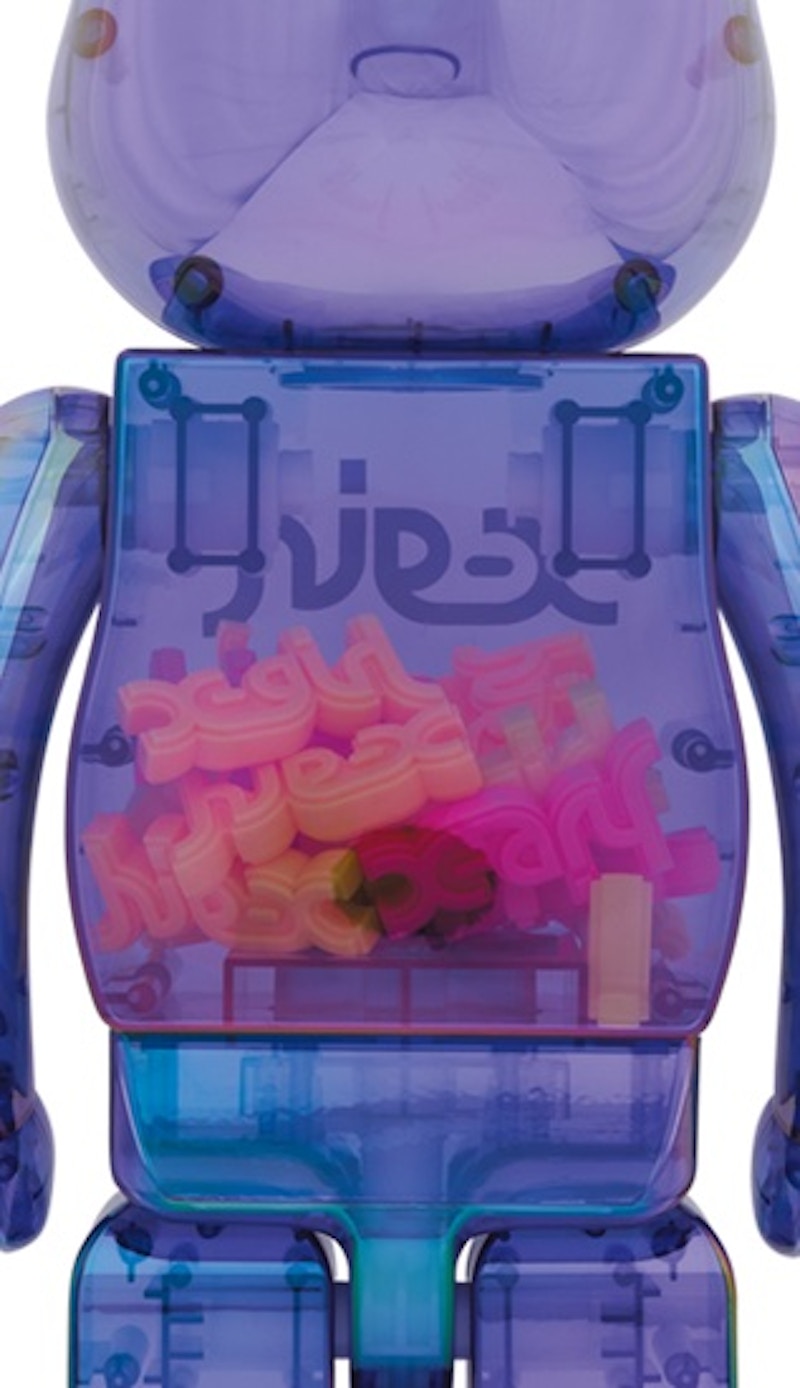 Order Bearbrick X-girl 1000% 透明紫色款