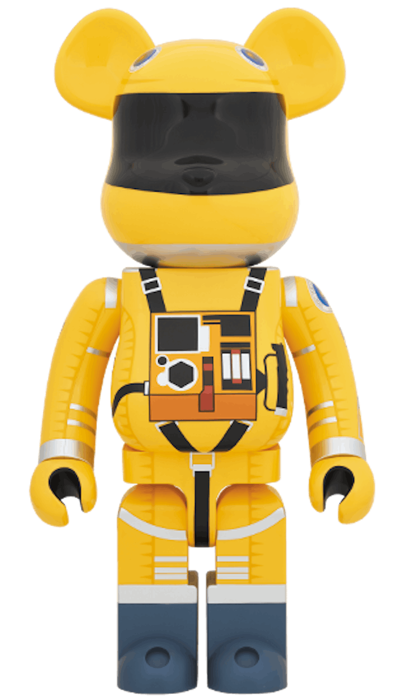 Bearbrick x 2001 A Space Odyssey Space Suit 1000% Yellow