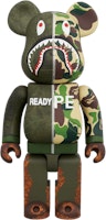 Bearbrick x A Bathing Ape x Readymade 100% y 400% Set 'Oliva' Lookbook Bearbrick x A Bathing Ape x Readymade 100% y 400% Set 'Oliva'