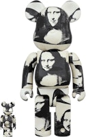 Bearbrick x Andy Warhol 100% & 400% Set 'Double Mona Lisa White Black' Bearbrick x Andy Warhol 100% & 400% Set 'Double Mona Lisa White Black'