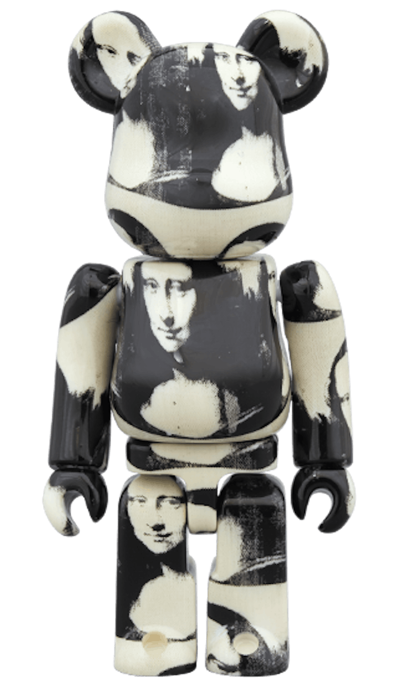 Order Bearbrick x Andy Warhol 100% & 400% Set 'Ganda Mona Lisa Putih Hitam'