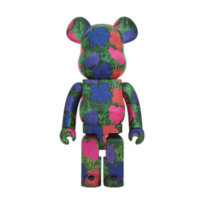 Bearbrick Andy Warhol "Flowers" 1000%