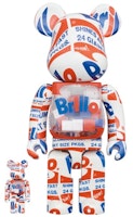 Bearbrick x Andy Warhol Brillo (2022) 100% & 400% Set Bearbrick x Andy Warhol Brillo (2022) 100% & 400% Set