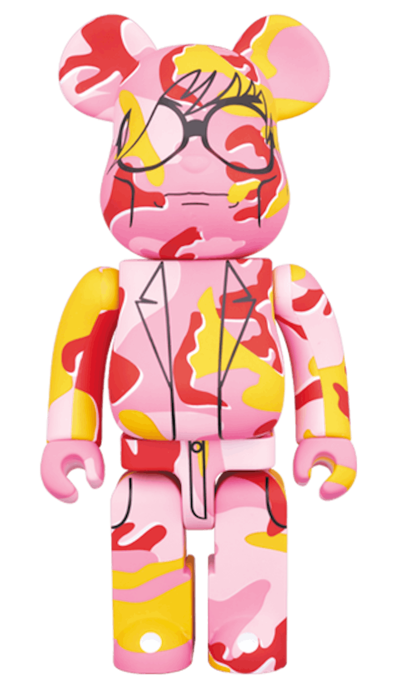 Bearbrick x Andy Warhol Camo Version 1000% Multi