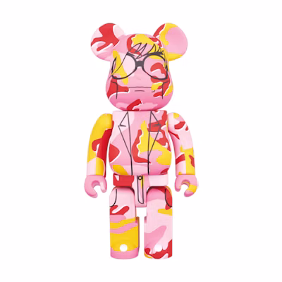 Bearbrick Andy Warhol Camo Version 1000% Multi
