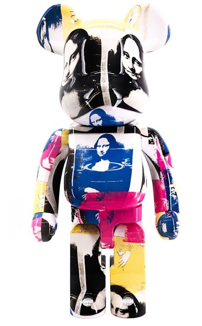 Bearbrick x Andy Warhol Double Mona Lisa 1000% Multicolor