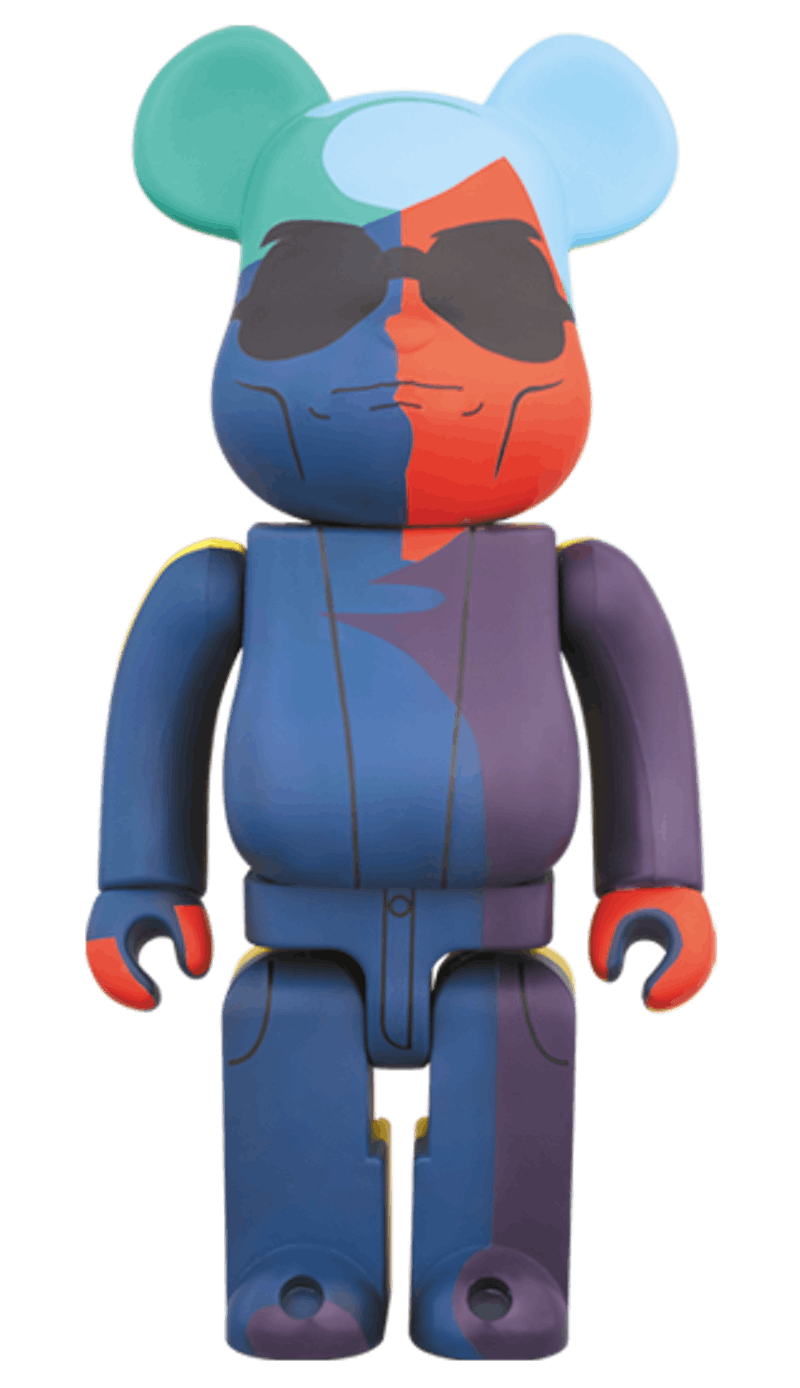 Bearbrick x Andy Warhol Silk Screen 1000% Multi