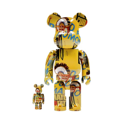 Bearbrick Andy Warhol Jean-Michel Basquiat #3 100% & 400% Set