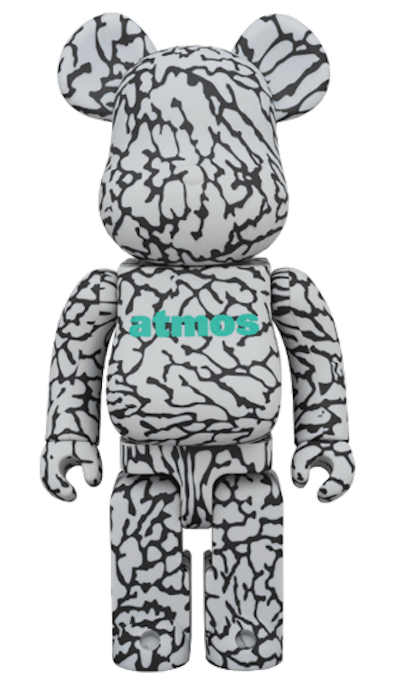 Lookbook Bearbrick x atmos 100% & 400% Set 'Abu-abu'