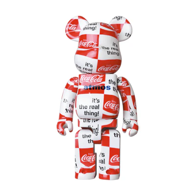 Bearbrick atmos Coca-Cola 1000% CHECKERBOARD