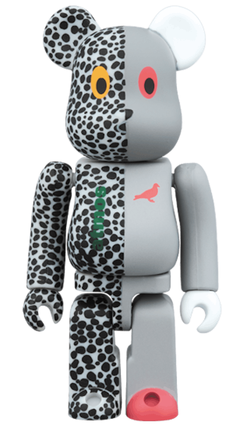 Order Bearbrick x atmos x Staple 灰色 100% & 400% 套装
