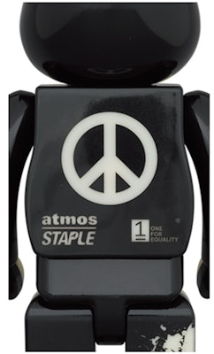 Bearbrick x atmos x Staple #4 100% & 400% 套装夜光 托特风格 Order Bearbrick x atmos x Staple #4 100% & 400% 套装夜光 托特风格