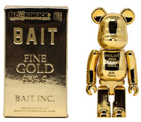 Bearbrick x Bait Gold Bar 100% Gold Buy Bearbrick x Bait Gold Bar 100% Gold