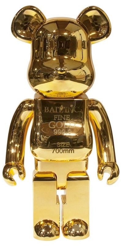 bearbrick-x-bait-x-medicom-gold-bar-1000-gold