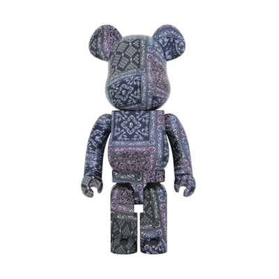 Bearbrick BAPE 1000% 'Black Bandana'