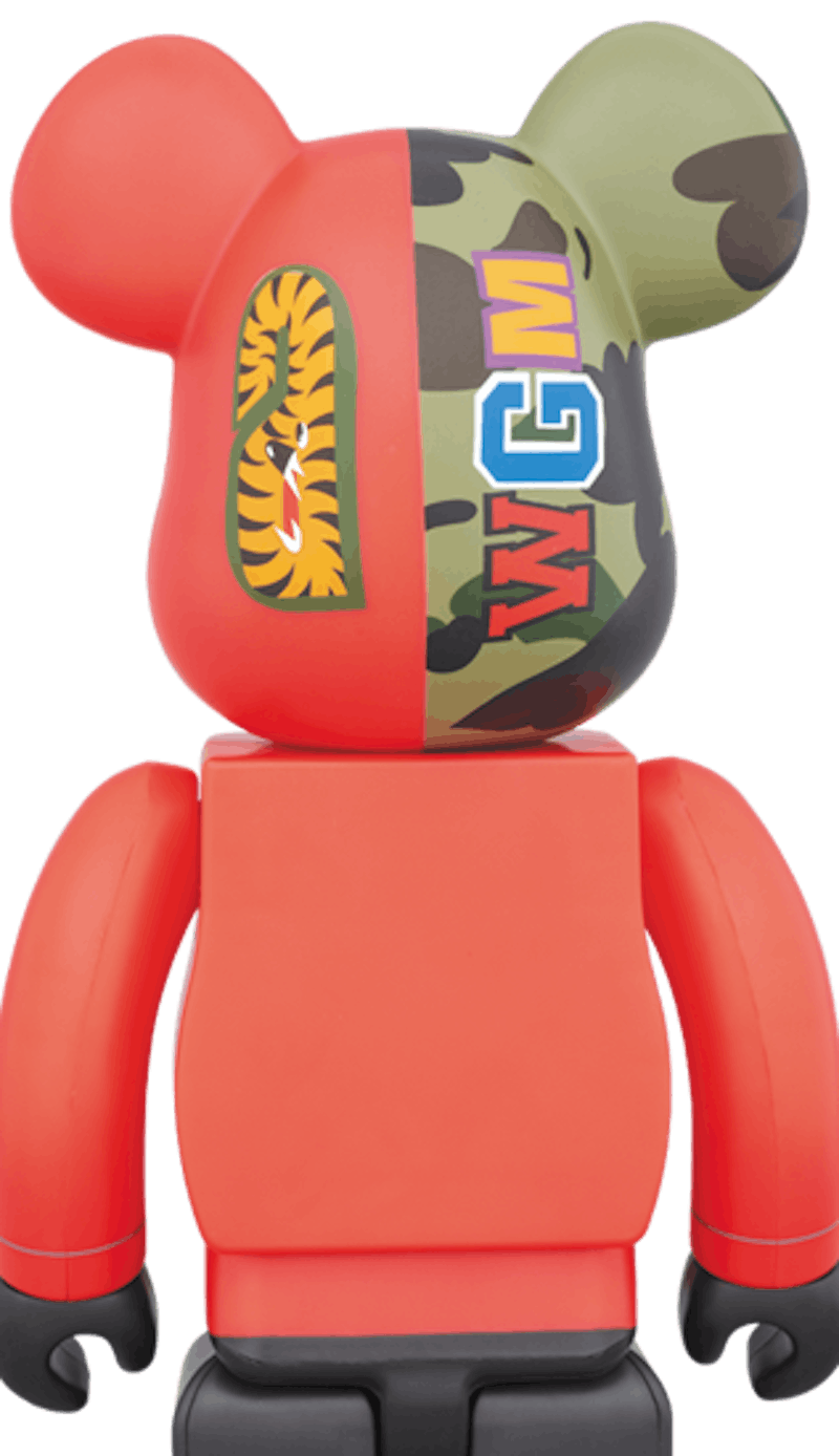 Order ベアブリック×BAPE®︎迷彩シャーク1000% レッド

