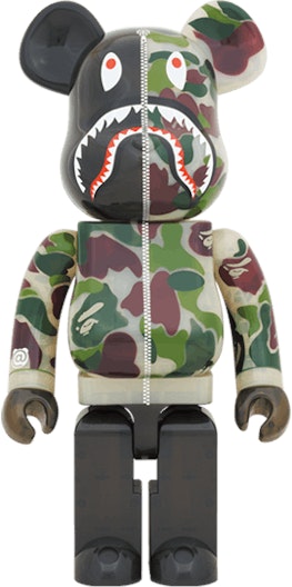 bearbrick-x-bape-abc-camo-shark-1000-clear-green