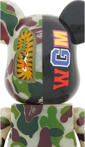 Bearbrick x BAPE ABC 迷彩鯊魚 1000% 透明綠 Order Bearbrick x BAPE ABC 迷彩鯊魚 1000% 透明綠