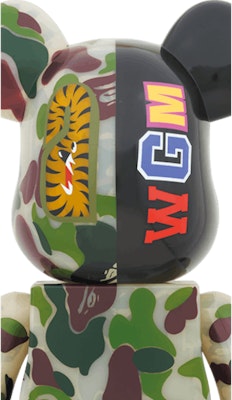 Bearbrick x BAPE ABC Camo Shark 1000% Clear Green Order Bearbrick x BAPE ABC Camo Shark 1000% Clear Green