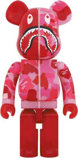 bearbrick-x-bape-abc-camo-shark-1000-clear-red