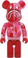 Bearbrick x BAPE ABC Camo Shark 1000% Clear Red Bearbrick x BAPE ABC Camo Shark 1000% Clear Red