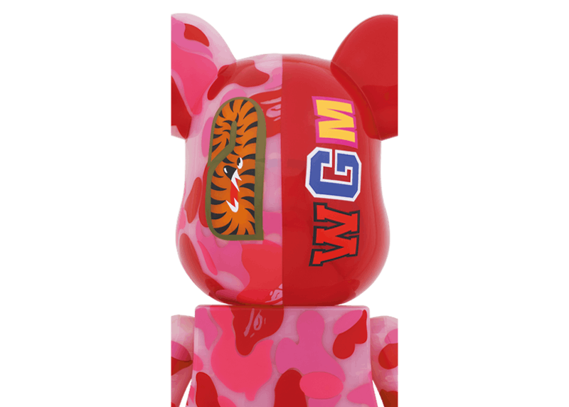 A BATHING APE - 1000% 青 BE@RBRICK CLEAR ABC CAMO SHARK Buy Bearbrick x BAPE ABC Camo Shark 1000% Clear Red/Blue