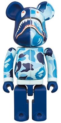 Bearbrick x BAPE ABC Camo Shark Chogokin 200% Blue Buy Bearbrick x BAPE ABC Camo Shark Chogokin 200% Blue