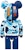 Bearbrick x BAPE ABC Camo Shark Chogokin 200% Blue