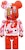 Bearbrick x BAPE ABC Camo Shark Chogokin 200% Pink