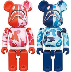 Bearbrick x BAPE ABC Camo Shark Chogokin 200% Set of 2 Pink/Blue Buy Bearbrick x BAPE ABC Camo Shark Chogokin 200% Set of 2 Pink/Blue