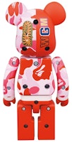 Bearbrick x BAPE ABC 迷彩鯊魚超合金200% 粉紅/藍 兩件組 Order Bearbrick x BAPE ABC 迷彩鯊魚超合金200% 粉紅/藍 兩件組