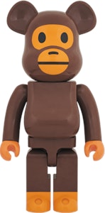 Bearbrick x BAPE Baby Milo 1000% 棕色公仔 Buy Bearbrick x BAPE Baby Milo 1000% 棕色公仔