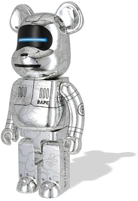 Bearbrick x BAPE Baby Milo x Hajime Sorayama 1000% 'Silver' Order Bearbrick x BAPE Baby Milo x Hajime Sorayama 1000% 'Silver'