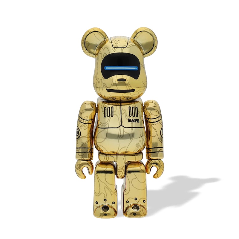 Order Bearbrick x BAPE Baby Milo x 空山基 100% & 400% 套装 '金色'