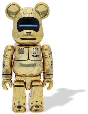 Bearbrick x BAPE Baby Milo x 空山基 100% & 400% 套装 '金色' Order Bearbrick x BAPE Baby Milo x 空山基 100% & 400% 套装 '金色'