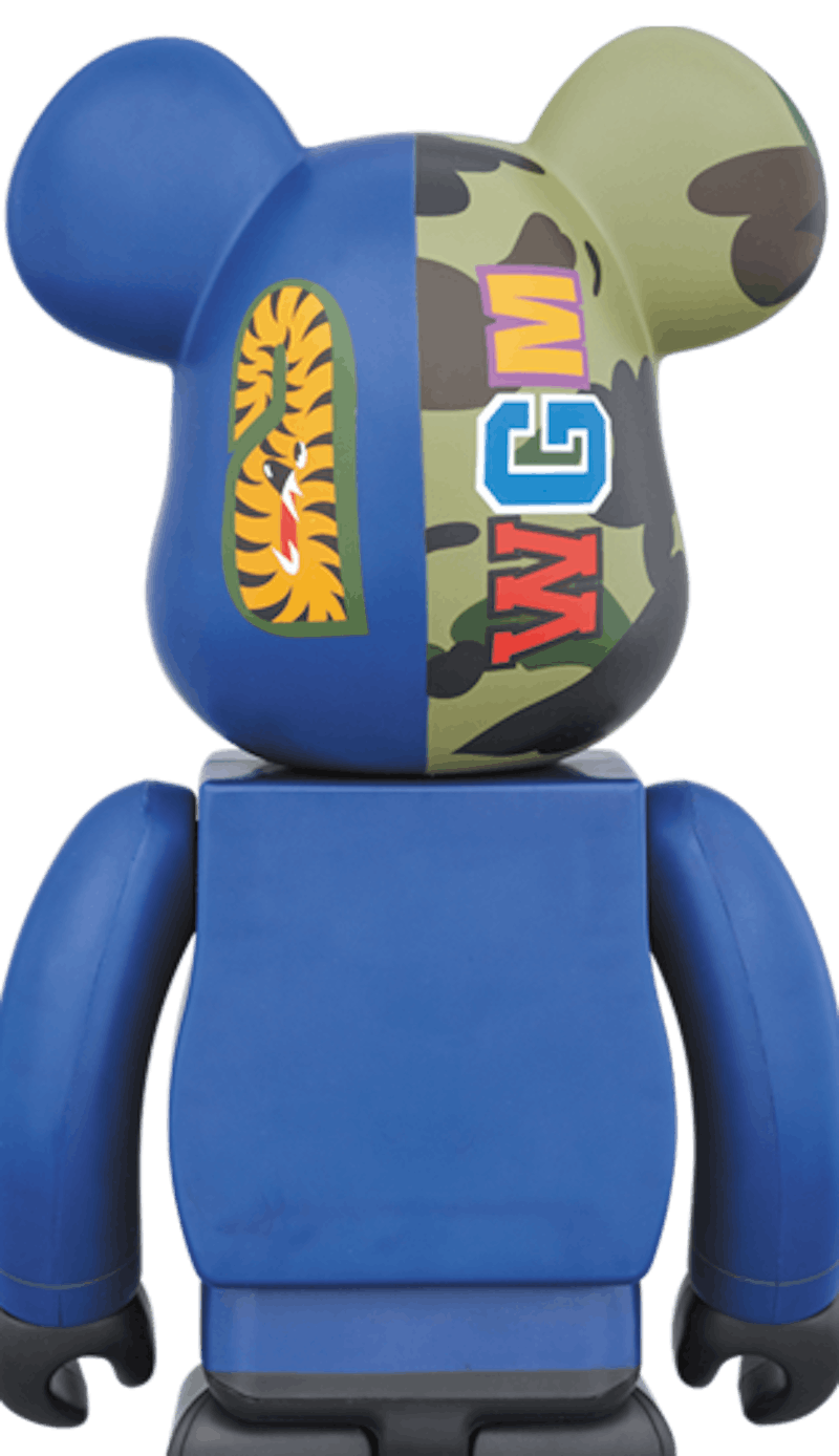 Order Bearbrick x BAPE Camo Tiburón 1000% Azul
