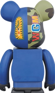 Bearbrick x BAPE Camo Shark 1000% Biru Order Bearbrick x BAPE Camo Shark 1000% Biru