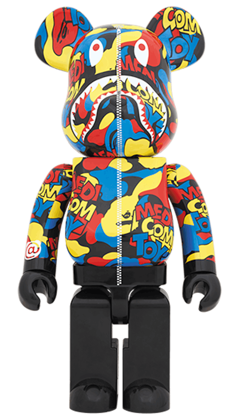 Bearbrick x BAPE Camo Shark 1000% Multi