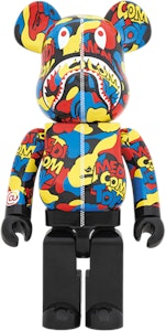 Bearbrick x BAPE Camo Shark 1000% Multiwarna Buy Bearbrick x BAPE Camo Shark 1000% Multiwarna