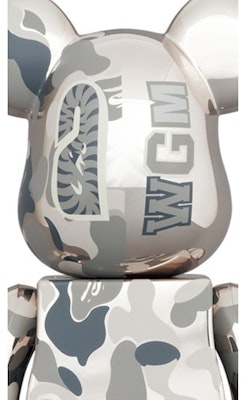 Bearbrick x BAPE Camo Shark 100% y 400% Set 4 Pzs Oro/Plata Lookbook Bearbrick x BAPE Camo Shark 100% y 400% Set 4 Pzs Oro/Plata