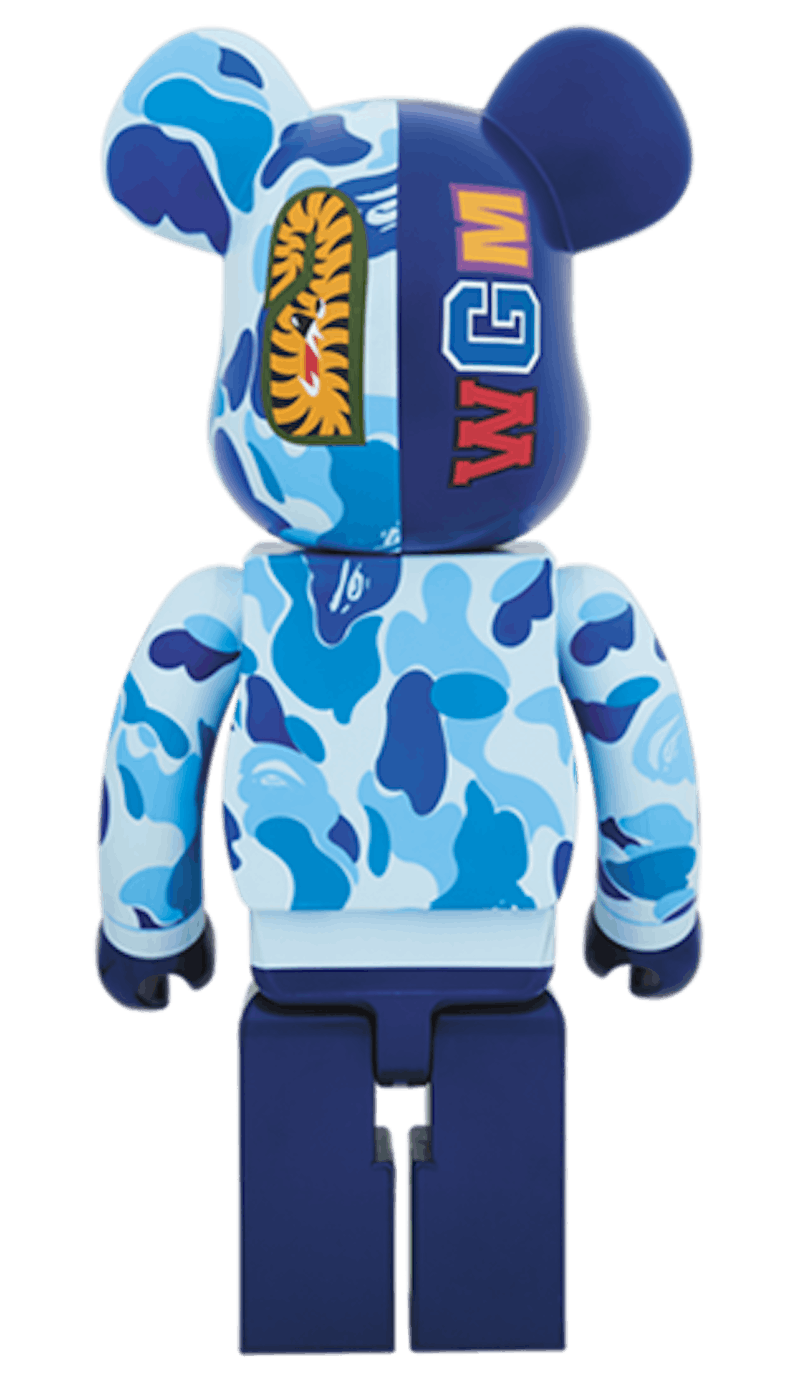 Order Bearbrick x BAPE Camo Shark Versión 2018 1000% Azul