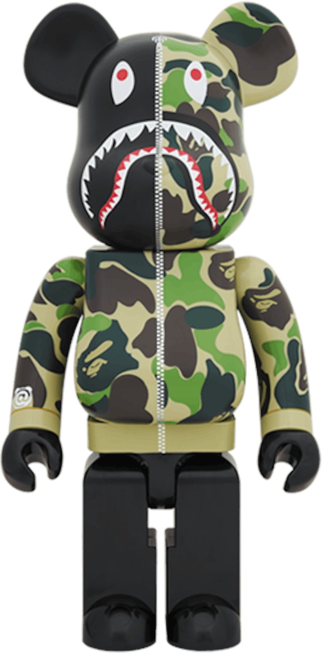 bearbrick-x-bape-camo-shark-2018-version-1000-green
