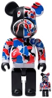 Bearbrick x Bape Shark London Store 100% & 400% Set Bearbrick x Bape Shark London Store 100% & 400% Set