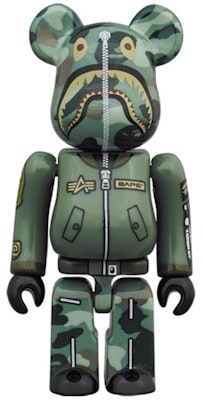 Bearbrick x Bape x Alpha Industries '100% & 400%' Set Order Bearbrick x Bape x Alpha Industries '100% & 400%' Set
